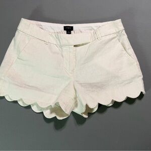 J. Crew Off-White Linen short women’s size 4